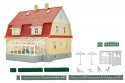 House with Winter Garden/Greenhouse Room -- Kit - 4-3/4 x 5-11/16 x 4-5/8′ 12 x 14.5 x 11.8cm, HO, Kibri 38700