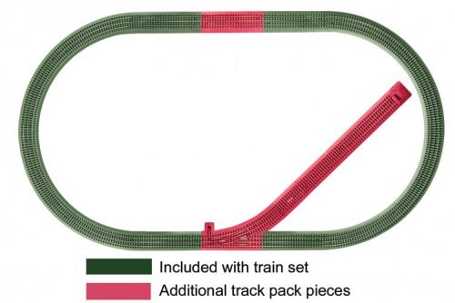 FasTrack(TM) Siding Track Pack - 3-Rail -- Includes 3 10` Straights, 1 Manual Turnout, 5` Uncoupler Secti, O, Lionel 612044