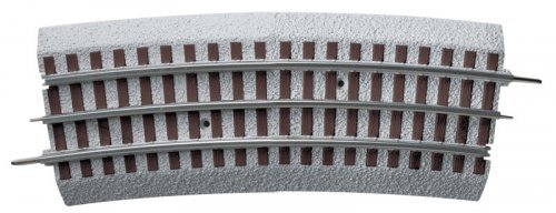 FasTrack(TM) Track w/Roadbed - 3-Rail -- O-84 Curve Track, O, Lionel 612061