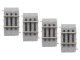 Straight Code 83 Roadbed Track - MagneLock -- 1′ 2.5cm pkg(4), HO, Lionel 8768014