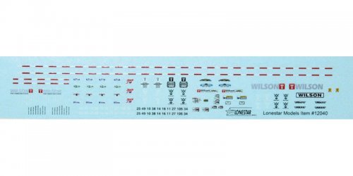 Decal Set -- Trailmobile 40′ Flatbed Trailers, HO, Lonestar Models 12041