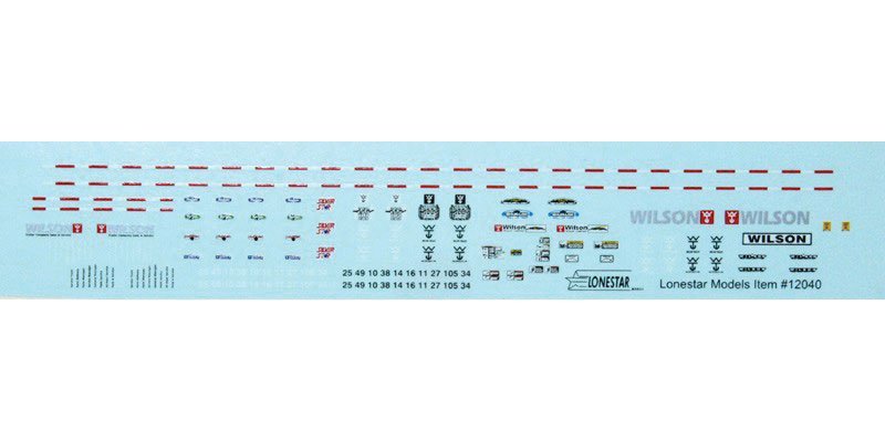 Decal Set -- Trailmobile 40′ Flatbed Trailers, HO, Lonestar Models 12041