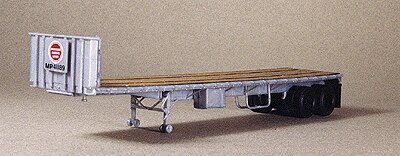 Trailmobile 40′ Flatbed Trailer - Kit -- Silver (MP, C&EI, T&P Decals), HO, Lonestar Models 5019