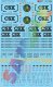 Railroad Decal Set -- CSX Trinity Covered Hoppers (Replaces 460-4212), HO, Microscale Industries Inc 871504