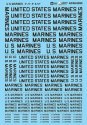 U.S. Marines 3,6,9,12 in, 1/48, Microscale Industries Inc AC480032