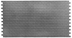 Concrete Block Walls -- 14-1/2 x 28′ Scale, HO, Pikestuff 1004