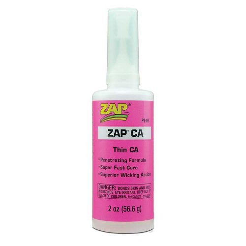 ZAP/CA Super-Thin Instant Adhesive -- 2oz 59.1mL, All Scales, Robart Mfg Inc 428