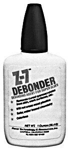 Z-7 & Debonder Debonding Agent for CA Adhesives -- 1oz 29.6mL, All Scales, Robart Mfg Inc 439