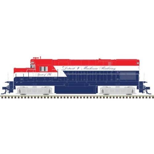 Alco C420 Low Nose - Sound and DCC - Master(R) Gold -- Detroit and Mackinac 976 (Bicentennial, red, white, blue), HO, Atlas Mode