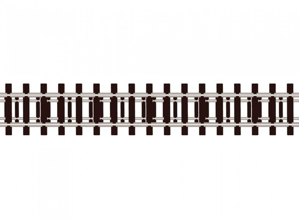 Code 80 Wooden Tie Flex Track - Streamline -- 36′ 91.4cm Section, N, Peco SL300