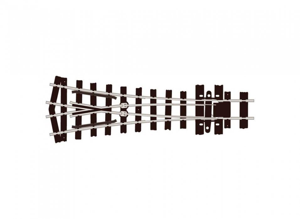 HOe (HOn2-1/2 HOn30`) Narrow Gauge Turnout w/Code 80 Rail -- Wye, 18` Radius, HOn30, Peco SLE497
