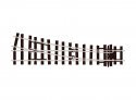 Code 100 Medium Radius Turnout - Streamline -- Right Hand, Electrofrog, On30, Peco SLE595