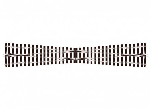 Code 124 `Bullhead` Nickel Silver Track -- Long Crossing (8 Degree Angle 23` 58.4cm Long), O, Peco SLE794BH