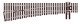 North American-Style Code 83 6 Turnout - Streamline -- Left Hand, Unifrog, HO, Peco SLU8362