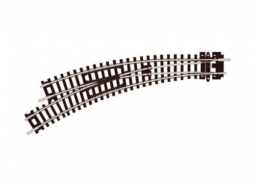 Code 80 Curved Turnout - Setrack -- Left Hand, N, Peco ST45