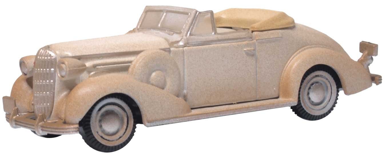 1936 Buick Special Convertible - Assembled -- Weathered Junkyard Special, HO, Oxford Diecast 87BS36006