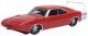 1969 Dodge Charger Daytona - Assembled -- Charger Red, White, HO, Oxford Diecast 87DD69005