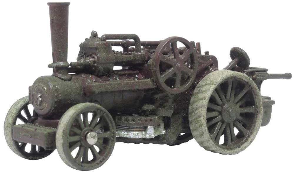 1918 Fowler BB1 Plowing Engine - Assembled -- No. 15145 (Rusty brown, cream), N, Oxford Diecast NFBB001