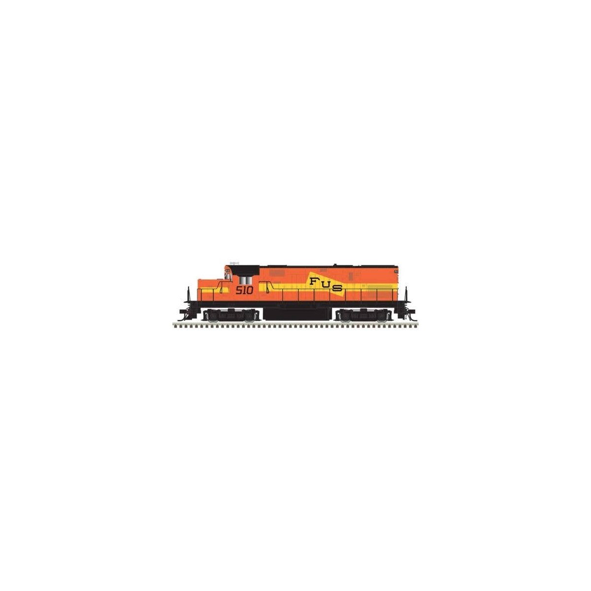 Alco C420 Low Nose - Sound and DCC - Master(R) Gold -- Ferrocarrilles Unidos Sureste FUS 510 (orange, yellow, black), HO, Atlas 