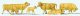 Cows -- Light Brown pkg(6), HO, Preiser Kg 10147