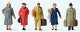 Era III Passengers -- Set 1 pkg(5), HO, Preiser Kg 10662
