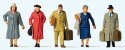 Era III Passengers -- Set 1 pkg(5), HO, Preiser Kg 10662