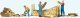 Stacking Firewood -- 3 People & Accessories, HO, Preiser Kg 10707