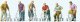 Elderly People pkg(6) -- Includes Walkers, HO, Preiser Kg 10718