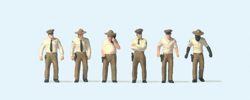 Working People -- United States Sheriff Deputies pkg(6), HO, Preiser Kg 10796
