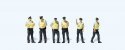 German Federal Railroad DB Security -- pkg(6), HO, Preiser Kg 10811