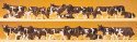 Dairy Cows pkg(30) -- Holsteins (black, white), HO, Preiser Kg 14408