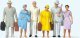 Standing Passengers -- Set 1 pkg(6), O, Preiser Kg 65502