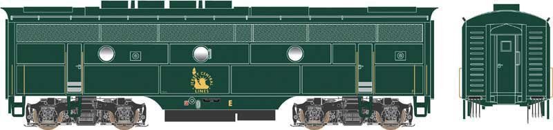 EMD F3B Phase 2 - Standard DC - Executive Line -- Central Railroad of New Jersey E (Se, HO, Bowser Manufacturing Co. 24629