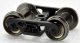 70-Ton Roller Bearing Trucks with 33′ Metal Wheels -- 1 Pair, HO, Bowser Manufacturing Co. 40197