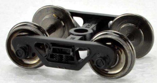 70-Ton Roller Bearing Trucks with 33′ Metal Wheels -- 1 Pair, HO, Bowser Manufacturing Co. 40197