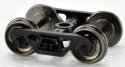 70-Ton Roller Bearing Trucks with 33′ Metal Wheels -- 1 Pair, HO, Bowser Manufacturing Co. 40197