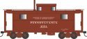 PRR Class N5 Steel Cabin Car (Caboose) - Ready to Run -- Pennsylvania Railroad 4994 (Ea, HO, Bowser Manufacturing Co. 43363