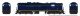 EMD SD9 High Nose - Standard DC -- Baltimore & Ohio 766 (blue, yellow Roman Lettering), HO, Rapido Trains Inc 50214