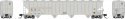 Procor 5820 Covered Hopper 3-Pack - Ready to Run -- Dow Chemical DCLX (gray, black, Reporting , N, Rapido Trains Inc 560009