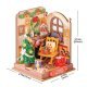 Rolife Christmas Fireplace DS041 -- 3-D Laser-Cut Wood Puzzle, All Scales, Robotime DS041