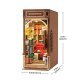 Bookstore DIY Book Nook Shelf Insert - Laser-Cut Wood Kit -- 3D Wooden Puzzle, All Scales, Robotime TGB07