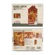 Rolife Christmas Indoor Scene DIY Book Nook TGC07 -- 3-D Laser-Cut Wood Puzzle, All Scales, Robotime TGC07