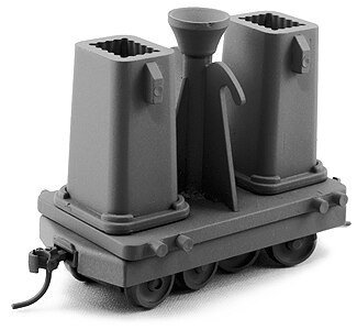 Small Bottom-Pour Ingot Car w/Molds 2-Pack - Kit -- Undecorated, HO, State Tool & Die 736