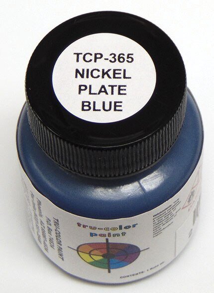 Railroad Color Acrylic Paints - 1oz 29.6mL -- Nickel Plate Road Blue, All Scales, Tru-Color Paint 365