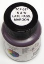 Railroad Color Acrylic Paints - 1oz 29.6mL -- Norfolk & Western Late Passenger Car Maroon, All Scales, Tru-Color Paint 367