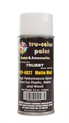 Aerosol Spray Paint 4.5oz 135ml Can -- Matte Mud, All Scales, Tru-Color Paint 4027