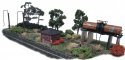 Diesel Fueling Depot - Trackside Series -- Laser-Cut Wood Kit - As-Shown: 10-1/2 x 3′ 26.7, N, The N Scale Architect 10031