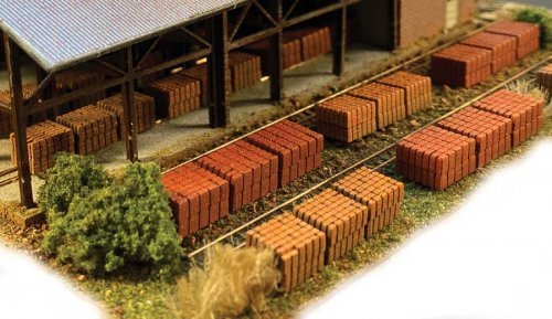 Brick Triple Stacks - Laser-Cut Kit -- 4 Triple Stacks, N, The N Scale Architect 20108