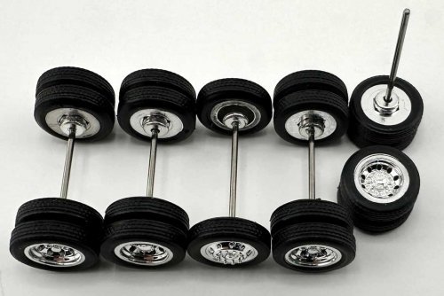 Tractor/Trailer Wheel Set -- 1mm, HO, HO Logistics Replicas 18850