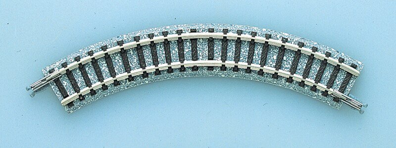 Super Mini Curved Track C103 - Fine Track -- 4-1/16′ 103mm Radius, 2 Each 30 & 60 Degree Sections, N, TomyTec Co LTD 1111